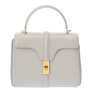 Celine Seize Bag Gray Satined Calfskin Handbag